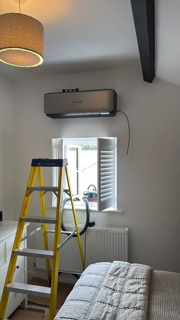 AC installation in progress